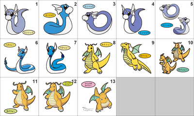 147, 148, 149 Dratini, Dragonair, Dragonite Pan Stickers Pokemon
