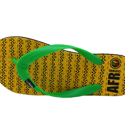 Afr clothing citrine flip flops - safiri collection