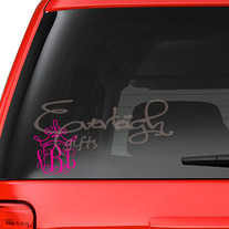 Princess Monogram Vinyl Decal 