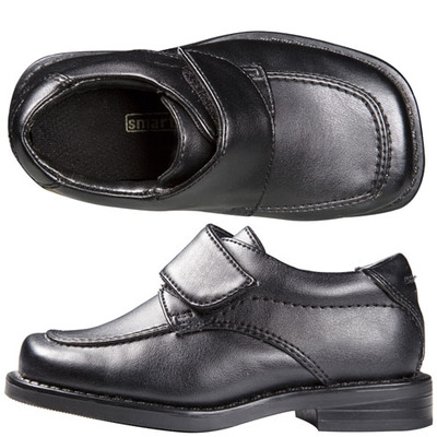 Smartfit boys black dress shoe size 6 