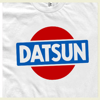 Datsun Vintage, Drivers white T-Shirt.