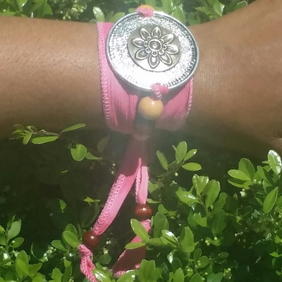 Flower wrap bracelet 