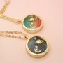 Harajuku Fantasy universe planet Saturn moon diamond the long necklace sweater chain-1