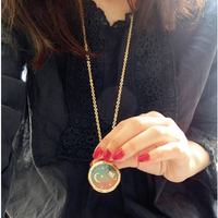 Harajuku Fantasy universe planet Saturn moon diamond the long necklace sweater chain - Thumbnail 2