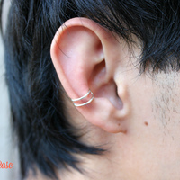 Ear Cuff Double Band Set of Two - Thumbnail 3