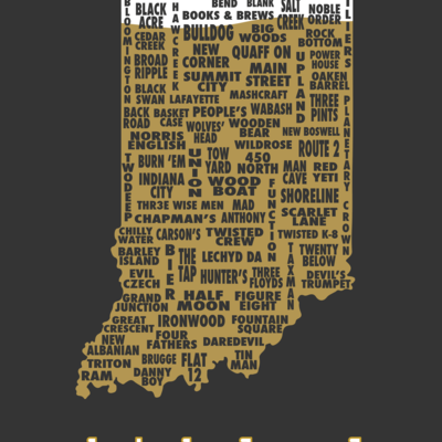 Drink local- indiana beer t-shirt