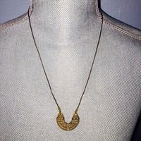 Unique Pendant on cord - Thumbnail 1