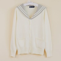 Japanese students navy knitting sweater - Thumbnail 3