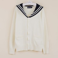 Japanese students navy knitting sweater - Thumbnail 2