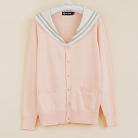 Japanese students navy knitting sweater - Thumbnail 1