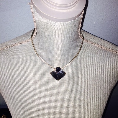 Silver Chain with square pendant
