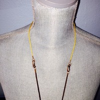 Unique flower pendant with long and short chain - Thumbnail 2