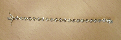 Heart Tennis Bracelet - Free Ship USA