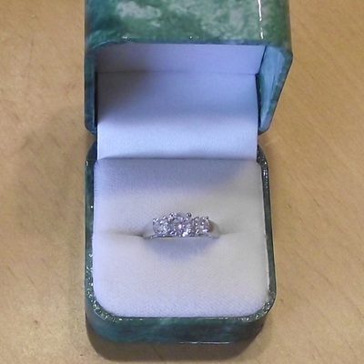 Cubic zirconia ring - free ship usa