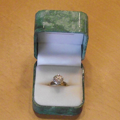 10k gold flower ring