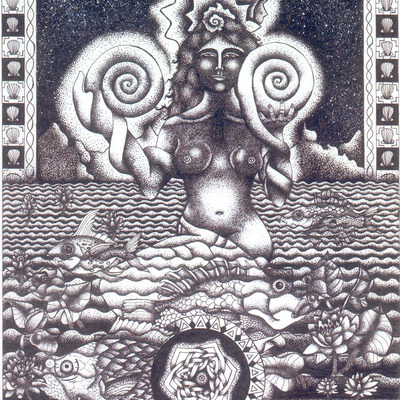 "rippling mirror" limited edition lithograph print