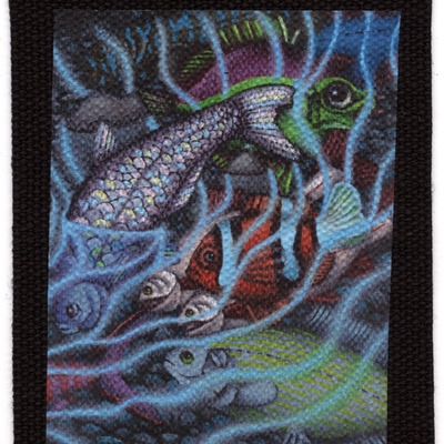 "the arrival" hemp fabric patch