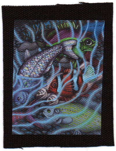 "The Arrival" hemp fabric patch