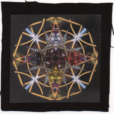 "sigil of the taker" hemp fabric patch