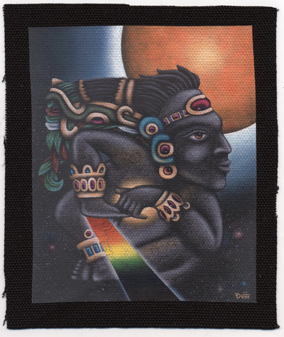 "Time Traveler" hemp fabric patch