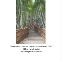 "The Graceful Ascension" greeting card - Thumbnail 1