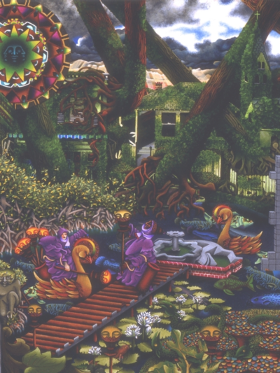 "Fantastic Garden" greeting card