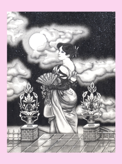 "Bijin" greeting card