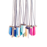 Nude & Neon Fringe Necklace - Thumbnail 4