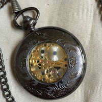 Vintage Style Mechanical Pocket Watch - Thumbnail 2