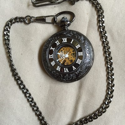 Vintage style mechanical pocket watch