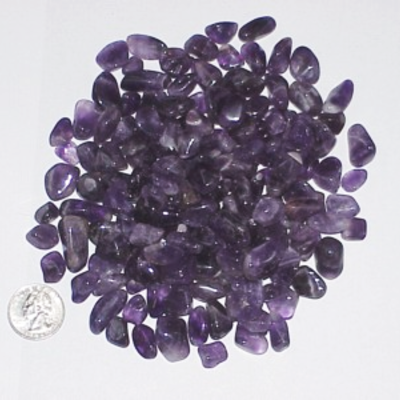 Polished amethyst