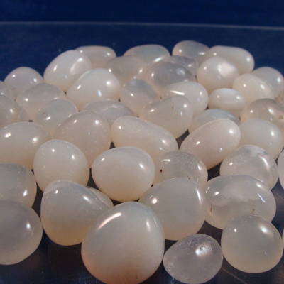 Polished water agate