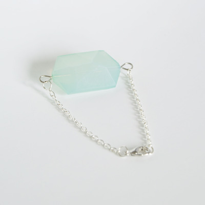 Mint acrylic bead bracelet - Thumbnail 5