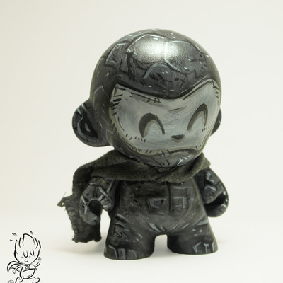 Stone boy custom munny 4" figure