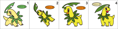 153 Bayleef Pan Stickers Pokemon