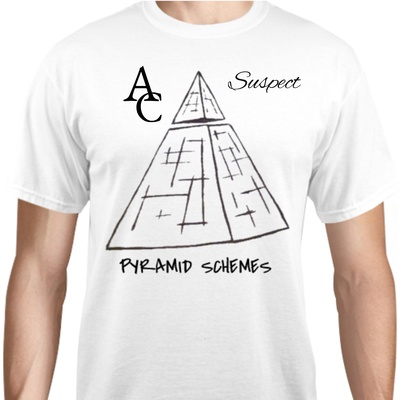 Drawn pyramid schemes tshirt