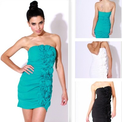 Strapless cocktail dress