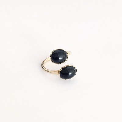 *sale* black onyx wraparound ring