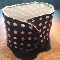 Brown Polka Dot Bandana Bib - Thumbnail 1