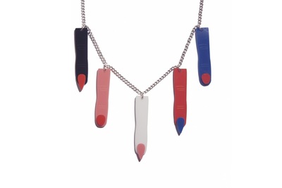 I collect fingers necklace