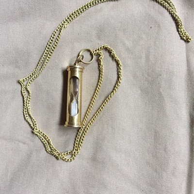 Sand timer pendant
