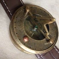 Sundial Compass Watch