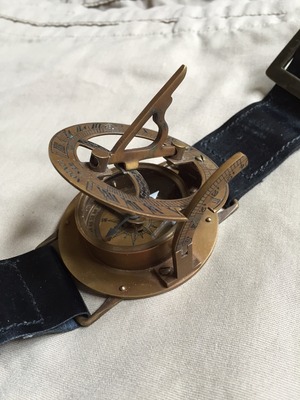 Large Sundial Compass Watch