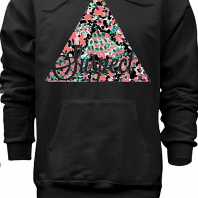 Pyramid scheme hoodie black