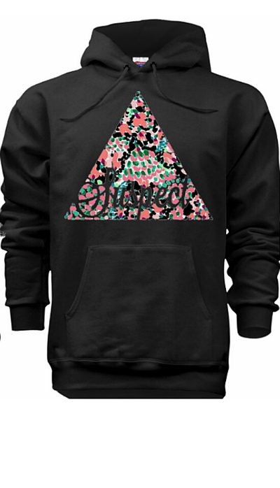 Pyramid scheme hoodie black