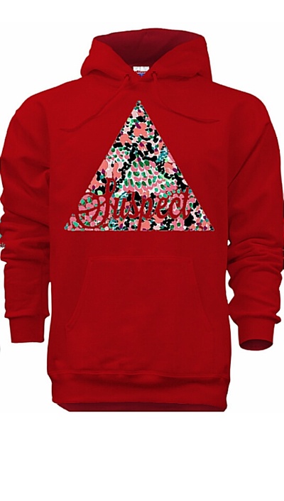 Pyramid scheme hoodie red