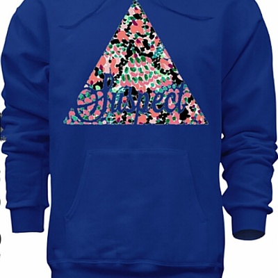 Pyramid scheme hoodie blue