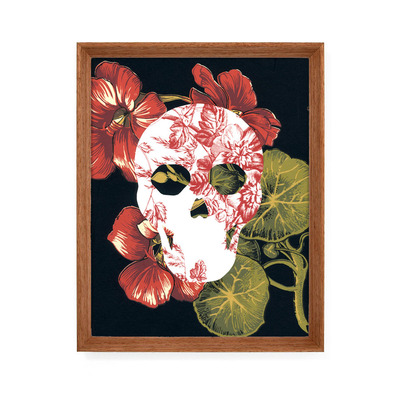 Day of the dead floral print - sugar skull