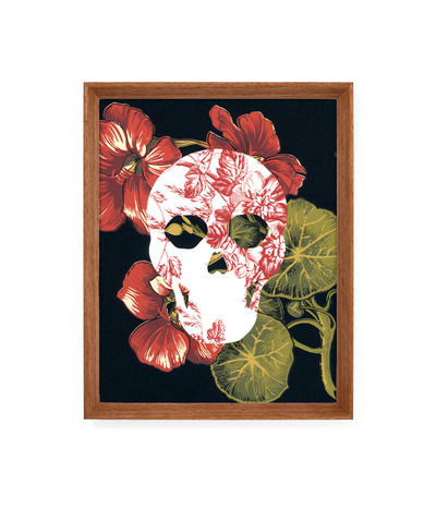 Day of the Dead Floral Print - Sugar Skull