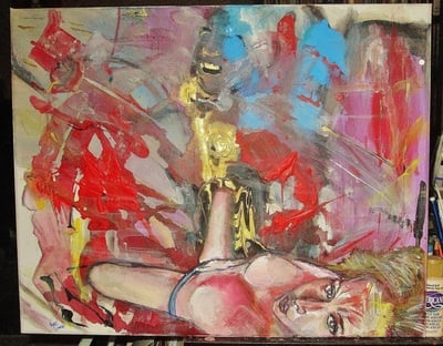 Piety Anxiety, painting by Ryan Lowrie